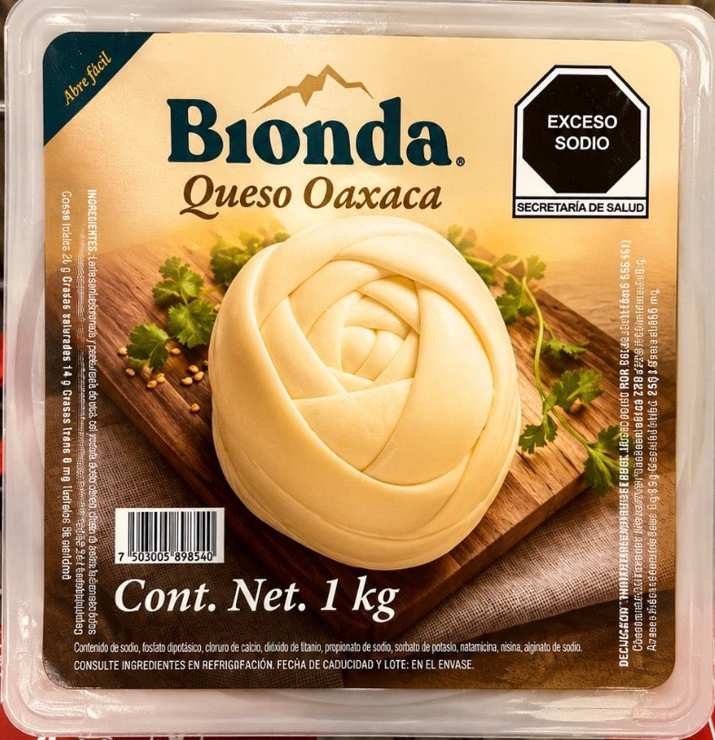 Queso Oaxaca Bionda 1 kg