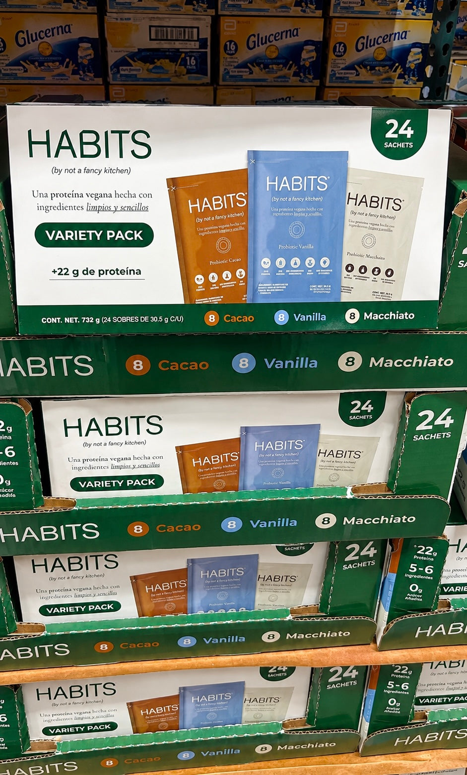 🌱 HABITS Proteína Vegana Variety Pack – 24 sobres