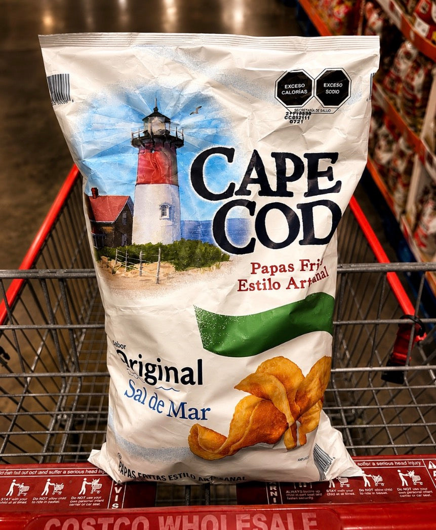 🥔 Papas Cape Cod Original con Sal de Mar 850 g
