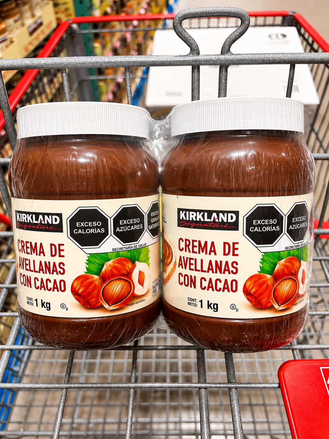 🍫 Kirkland Signature Crema de Avellanas con Cacao 2 piezas de 1 kg