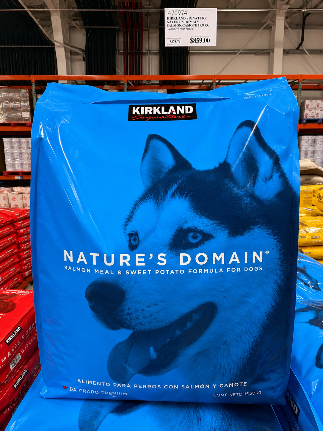 🐕 Kirkland Signature Nature’s Domain Salmón & Camote 15.8 kg