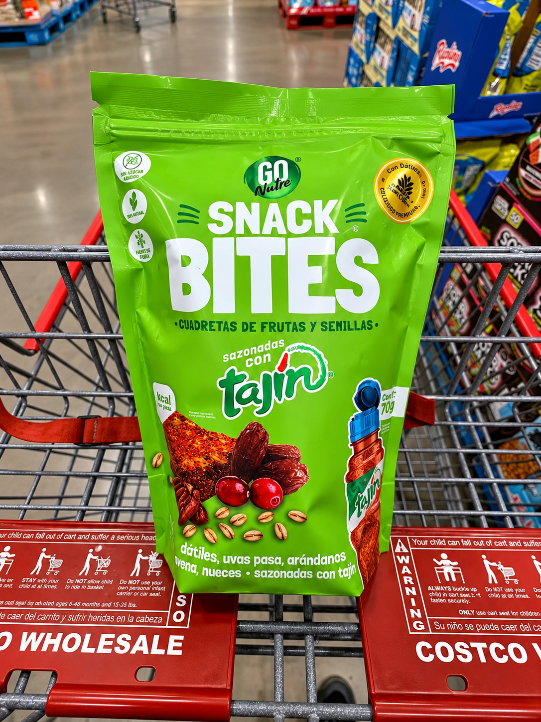 🌶️ Go Nutre Snack Bites de Frutas y Semillas con Tajín