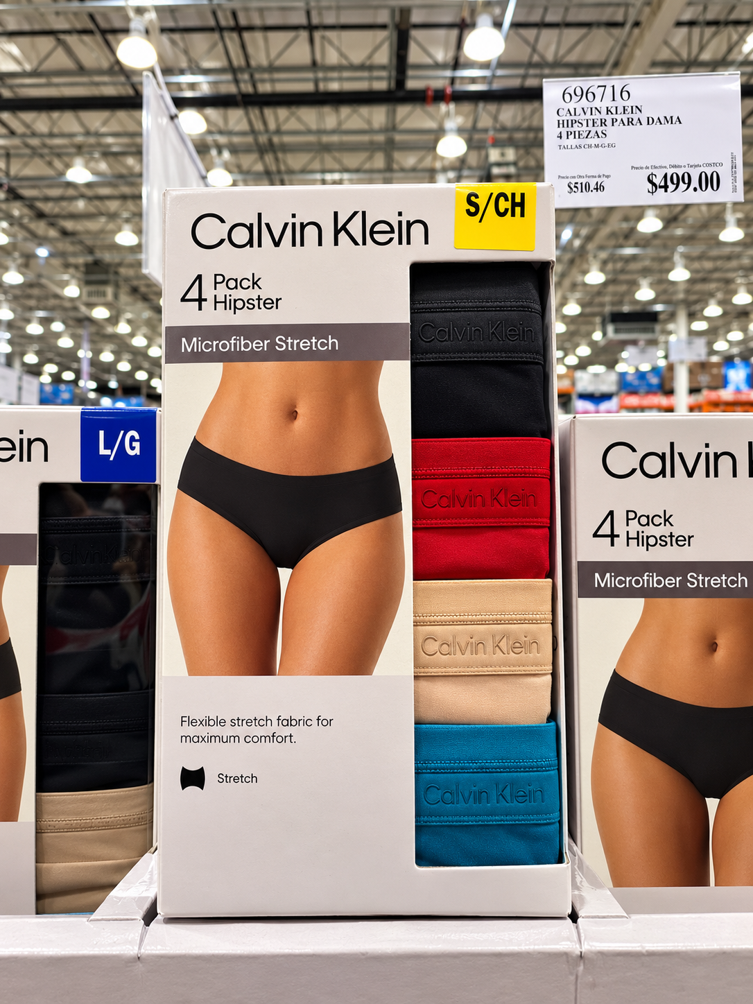 Calvin Klein Hipster para Dama 4 piezas