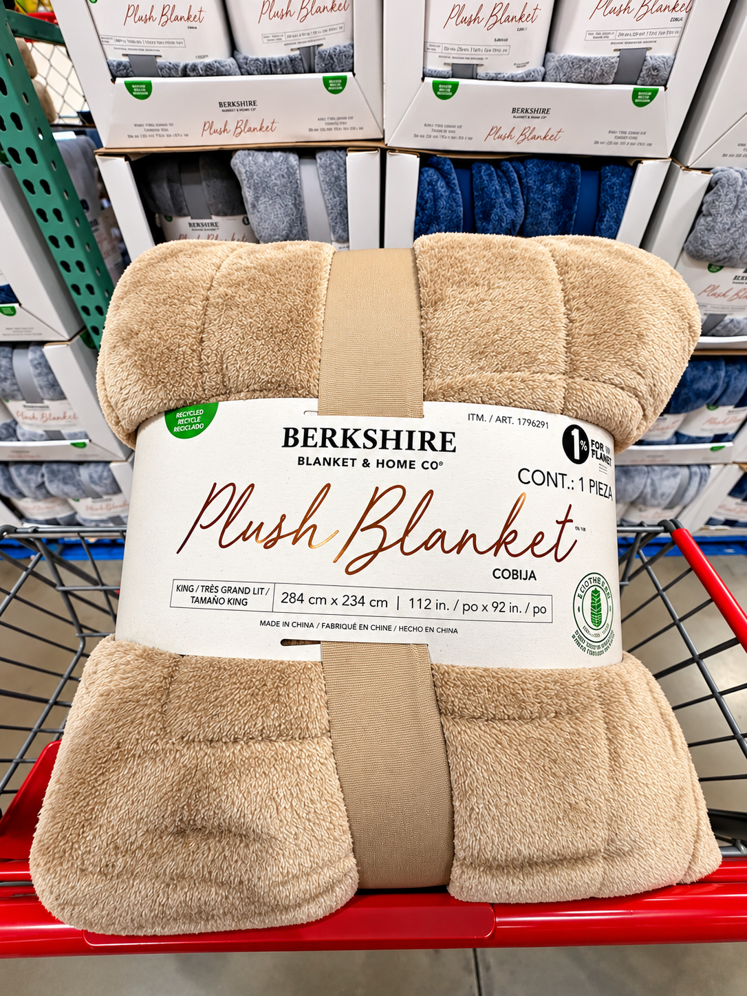 🛏️ Berkshire Plush Blanket Cobija Queen 249 × 234 cm