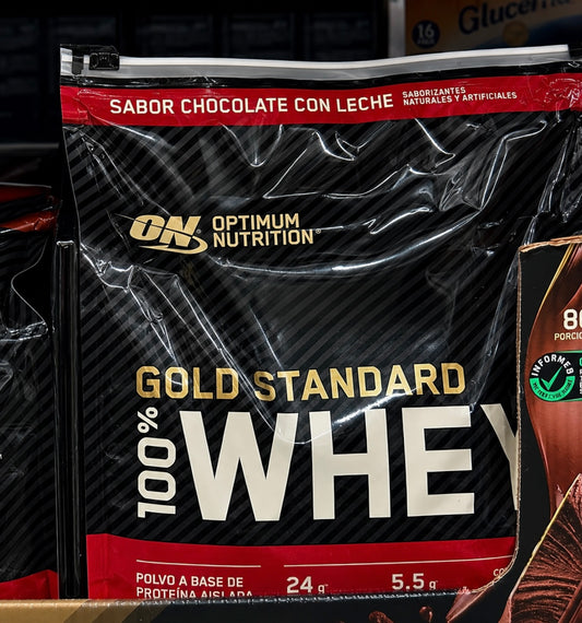 🏋️‍♂️Proteína Gold Standard 100% Whey Optimum Nutrition – Chocolate 2.56 kg