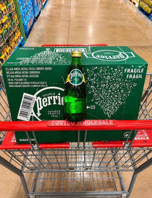 💧 Agua Mineral Perrier 24 botellas de 330 ml