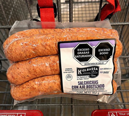 🌭 Salchichas Kiolbassa Ahumadas con Ajo – 952 g