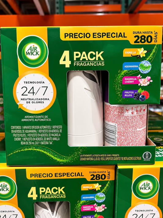 🌿 Air Wick Freshmatic Aromatizante Automático Aparato + 4 Repuestos