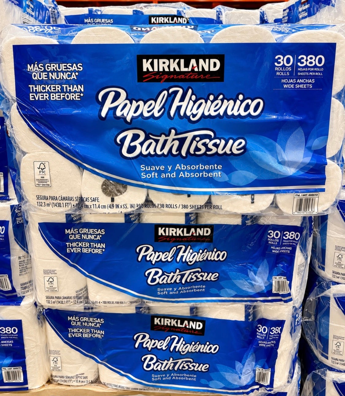 🧻 Papel Higiénico Kirkland Signature – 30 rollos