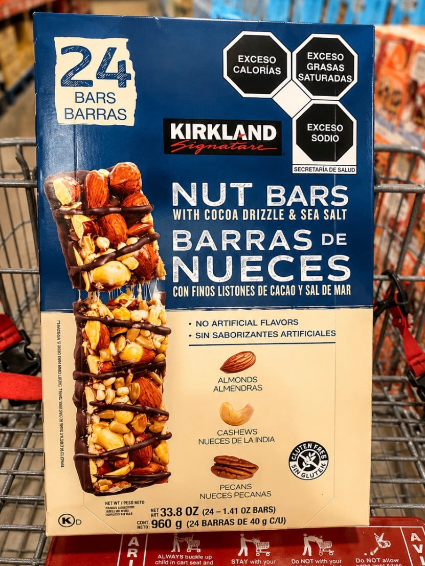 🥜 Barras de Nueces Kirkland – 24 piezas