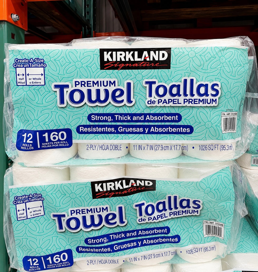 🧻 Kirkland Signature Toallas de Papel Premium – 12 rollos