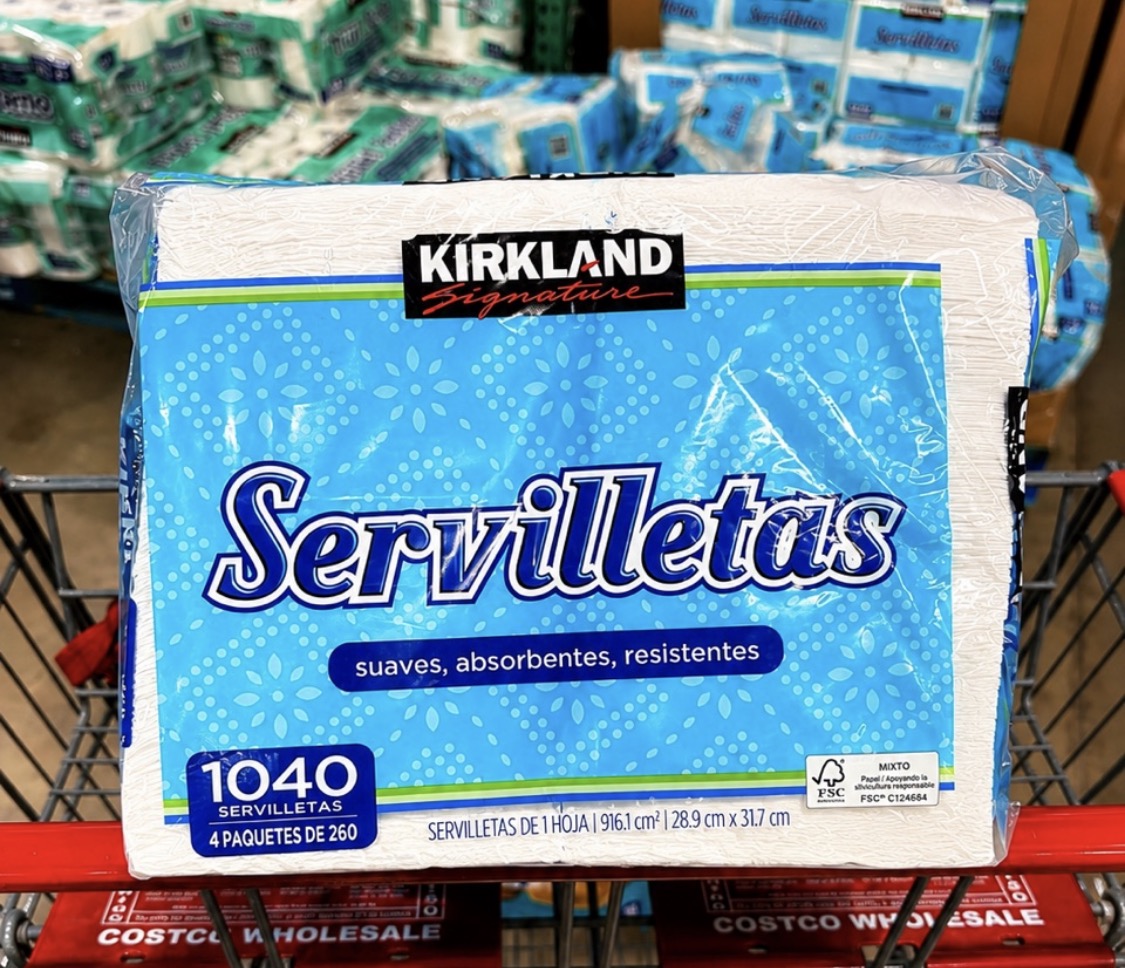 🍽️ Servilletas Kirkland Signature – 1,040 piezas