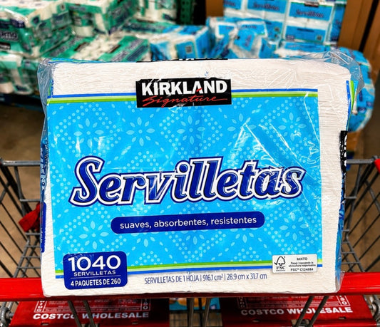 🍽️ Servilletas Kirkland Signature – 1,040 piezas