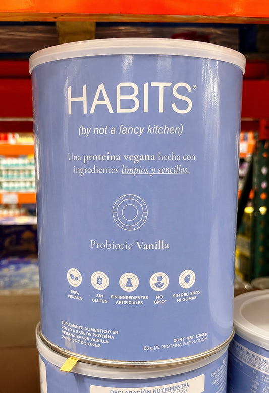 HABITS Probiotic Protein Vegana 1.22 kg Vainilla 🌱🍦