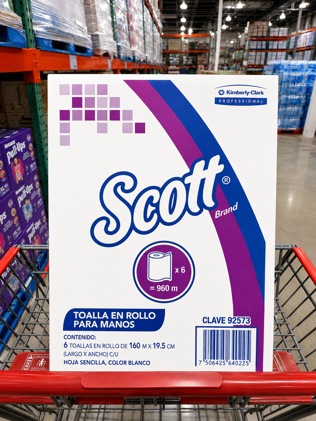 Toalla para Manos en Rollo Scott – 6 rollos de 160 m