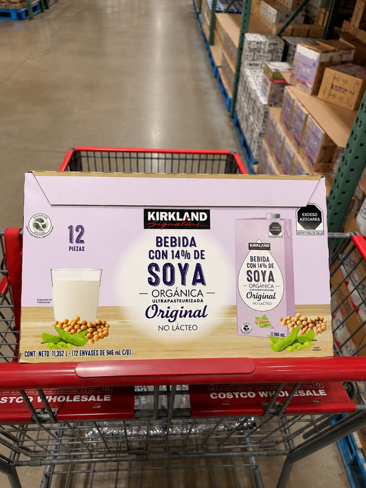 🥛 Bebida de Soya Orgánica Kirkland Signature – 12 piezas