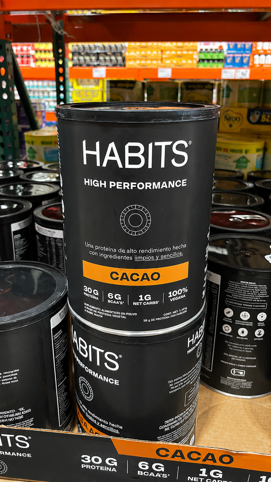 HABITS High Performance Proteína Vegana 1.185 kg Cacao 💪🍫