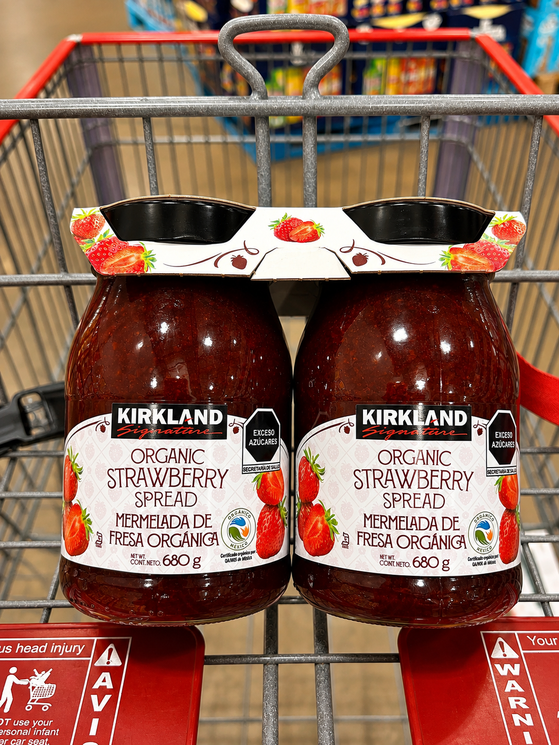 🍓 Kirkland Signature Mermelada de Fresa Orgánica 2 piezas