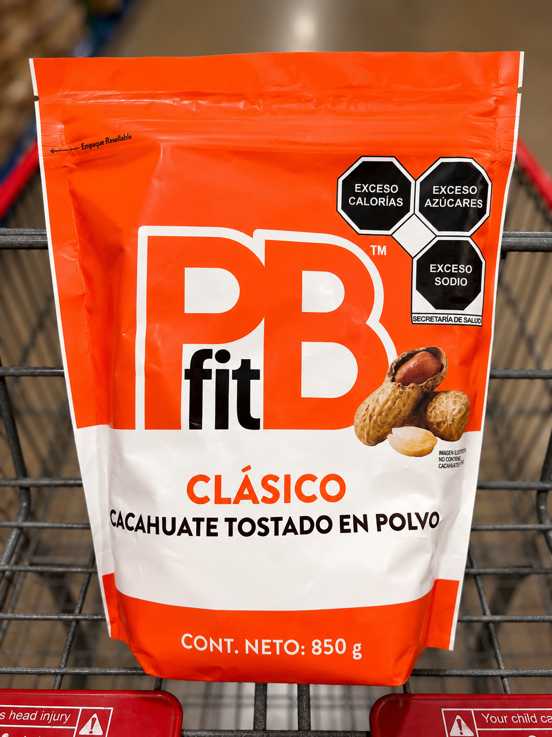 🥜 PBfit Clásico Cacahuate Tostado en Polvo 850 g