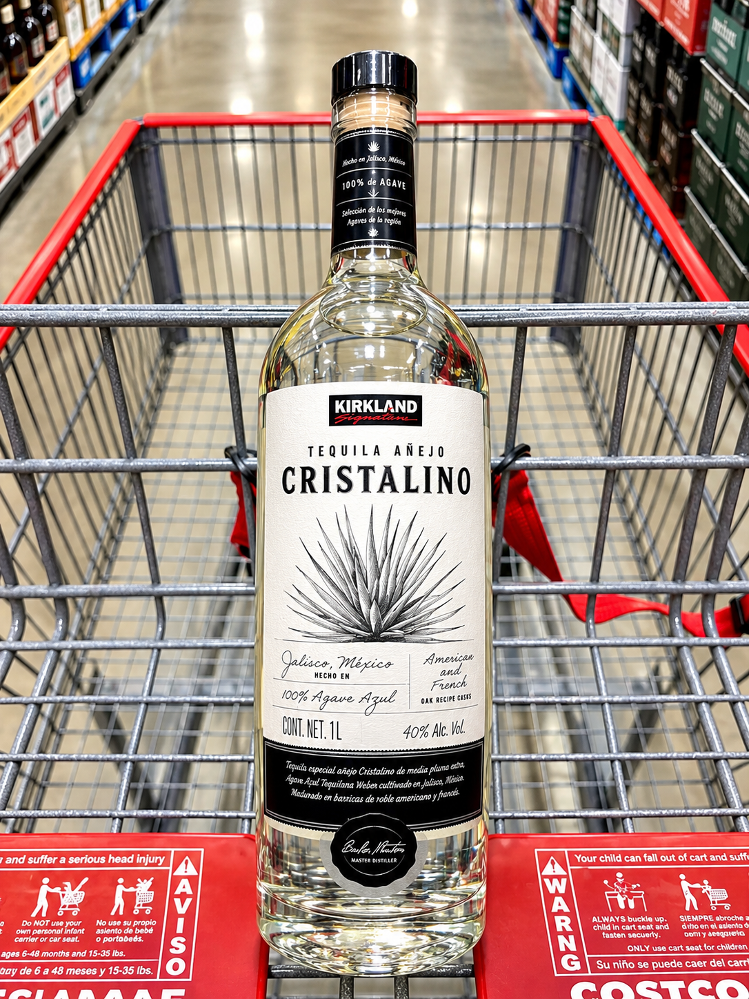 🥃 Tequila Kirkland Signature Añejo Cristalino 1 L