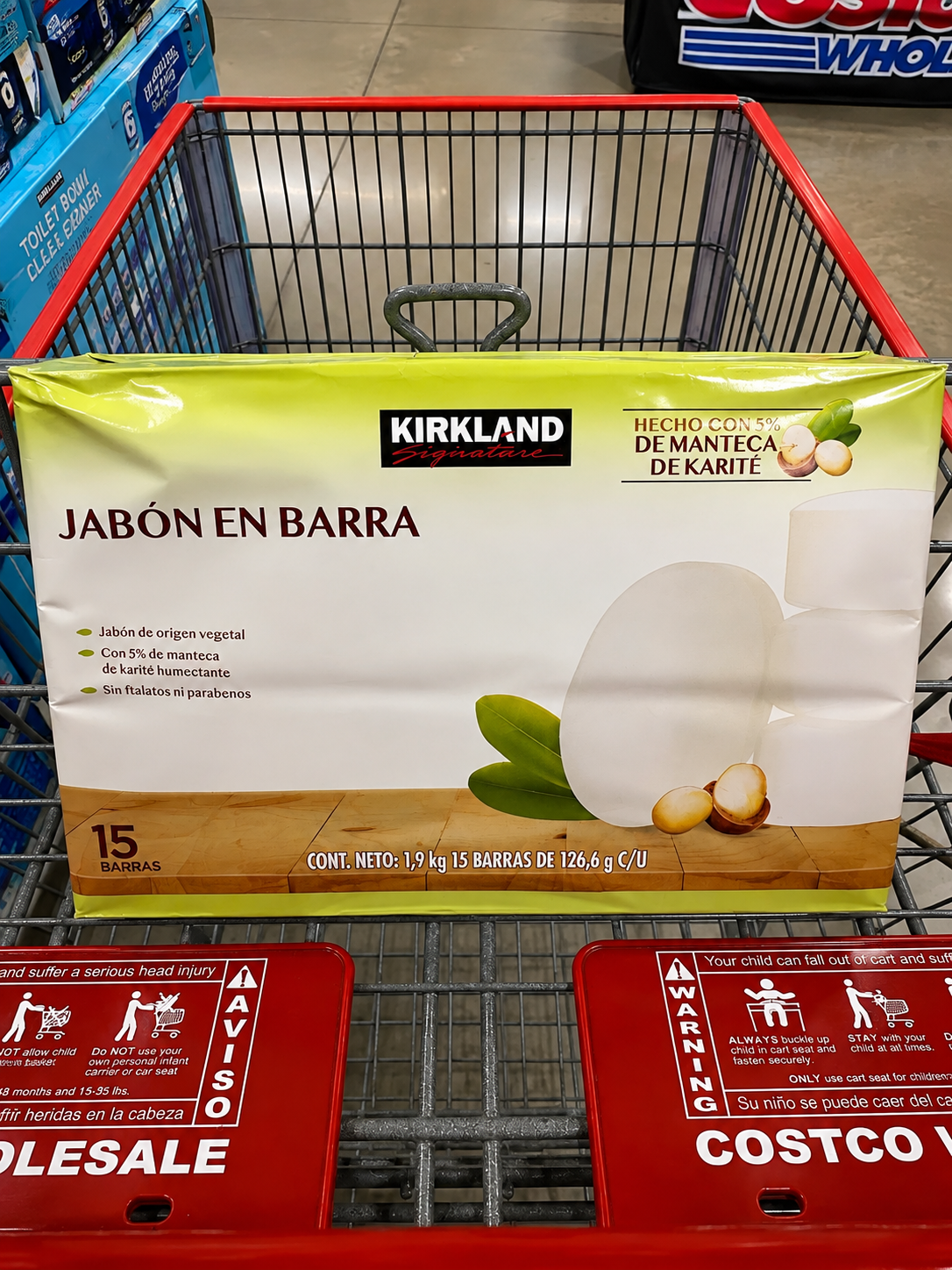 🧼 Kirkland Signature Jabón en Barra con Manteca de Karité 15 piezas