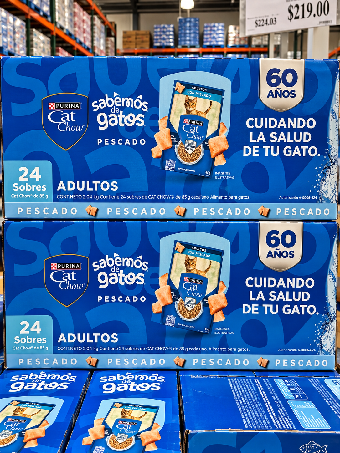 Purina Cat Chow Alimento Húmedo para Gato Adulto con Pescado 24 sobres