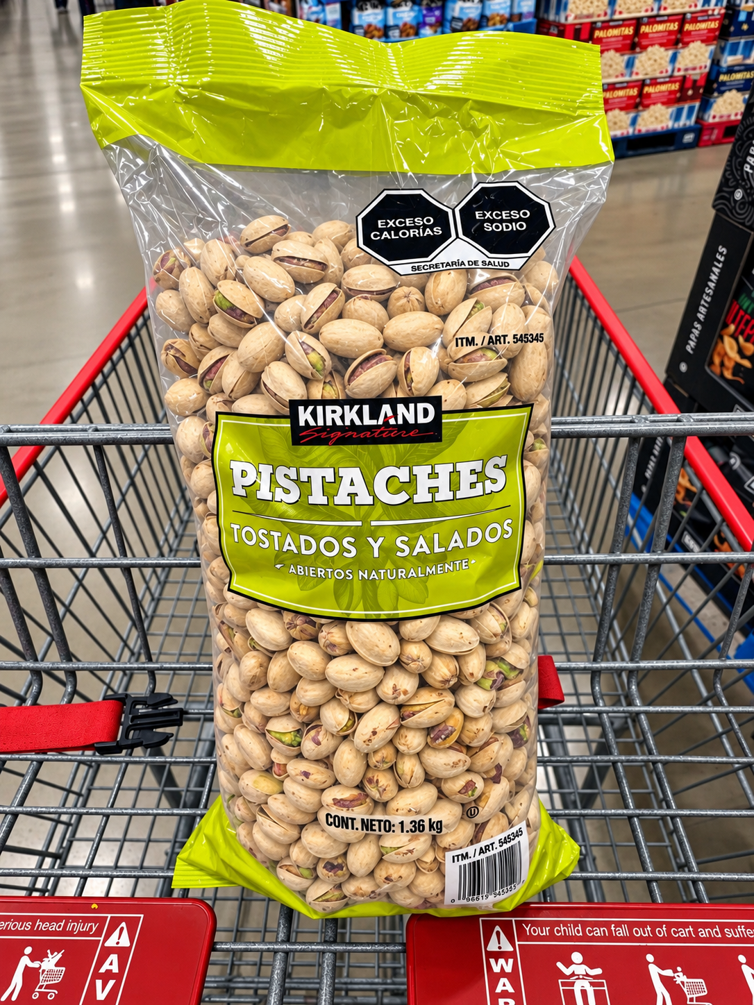🥜 Kirkland Signature Pistaches Tostados y Salados 1.36 kg