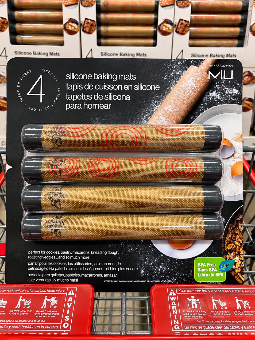 🍪 MIU Tapetes de Silicón para Hornear 4 piezas