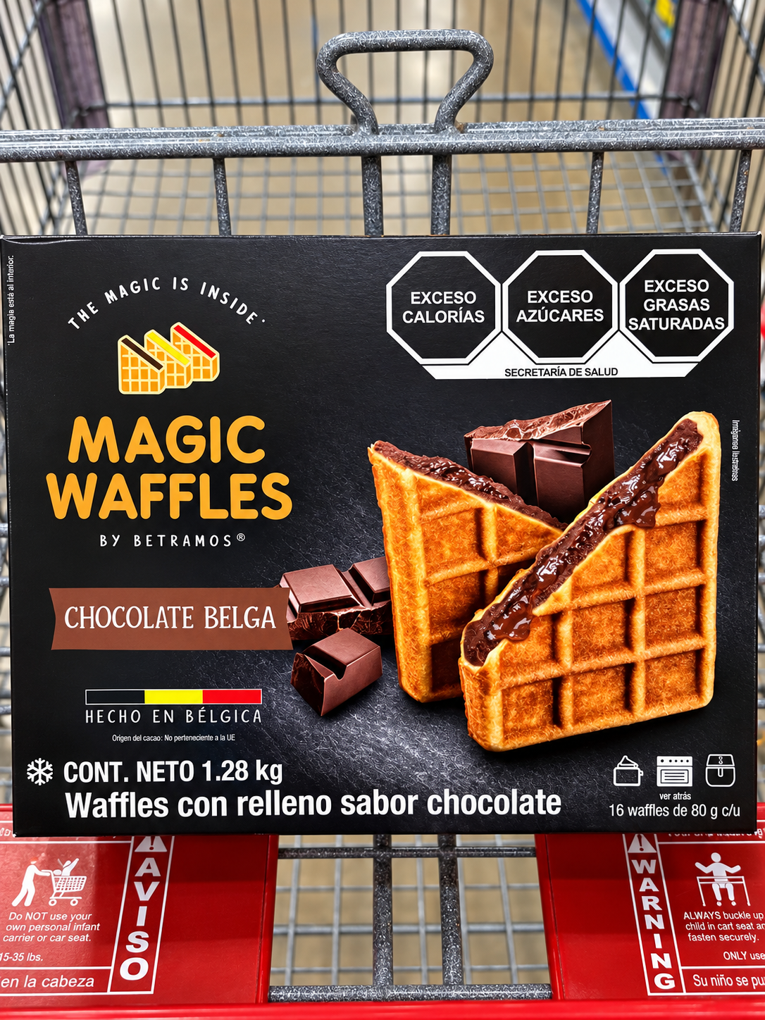 🧇 Betramós Magic Waffles Rellenos de Chocolate Belga 16 piezas