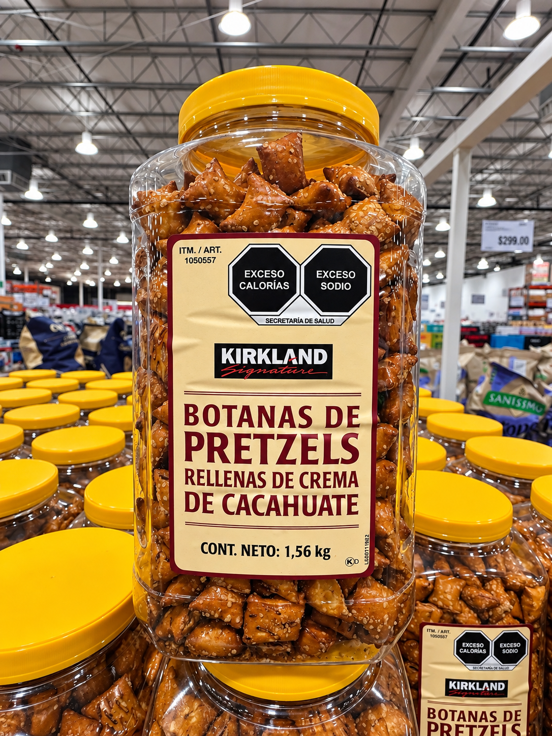 🥨 Kirkland Signature Pretzels Rellenos de Crema de Cacahuate 1.56 kg
