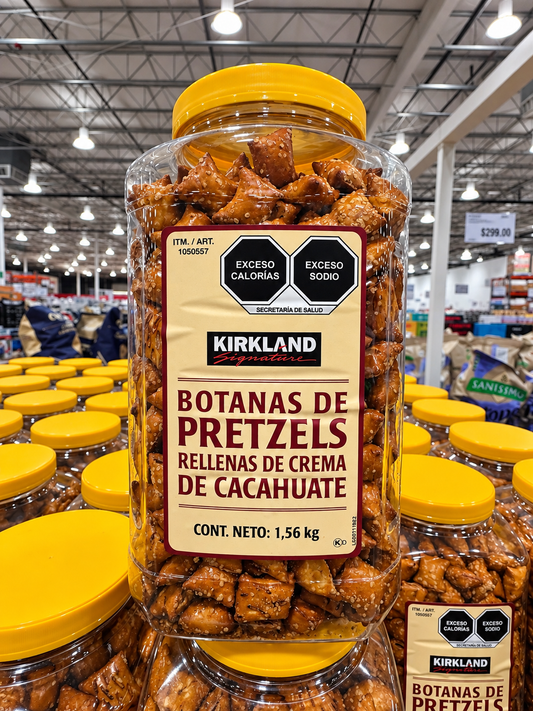🥨 Kirkland Signature Pretzels Rellenos de Crema de Cacahuate 1.56 kg
