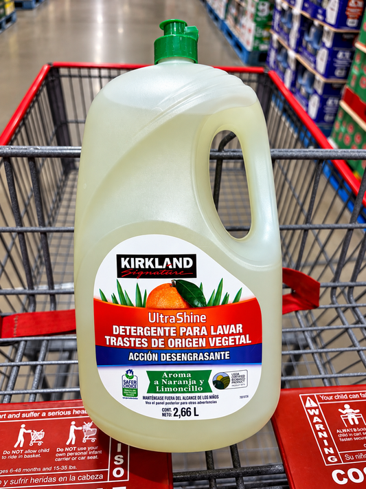 🫧 Kirkland Signature UltraShine Detergente Líquido para Trastes 2.66 L