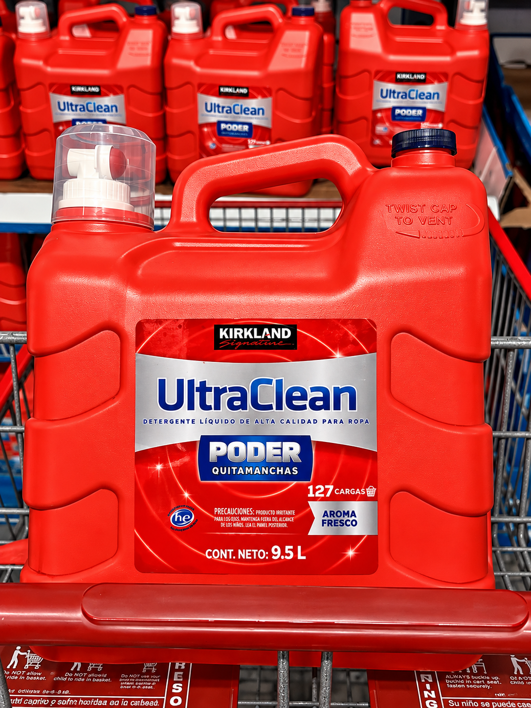 🧺 Kirkland Signature UltraClean Detergente Líquido para Ropa 9.5 L / 127 cargas