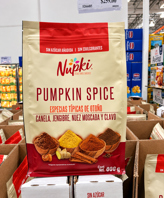 🎃 Nüpki Pumpkin Spice Mezcla de Especias de Otoño 800 g