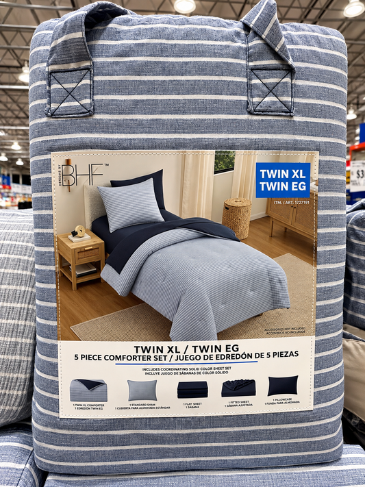 🛏️ BHF Juego de Cama Individual Twin XL 5 piezas