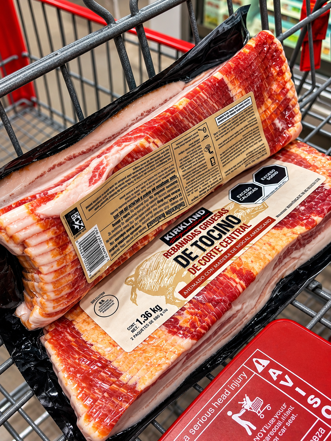 🥓 Kirkland Signature Tocino de Cerdo 4 × 454 g