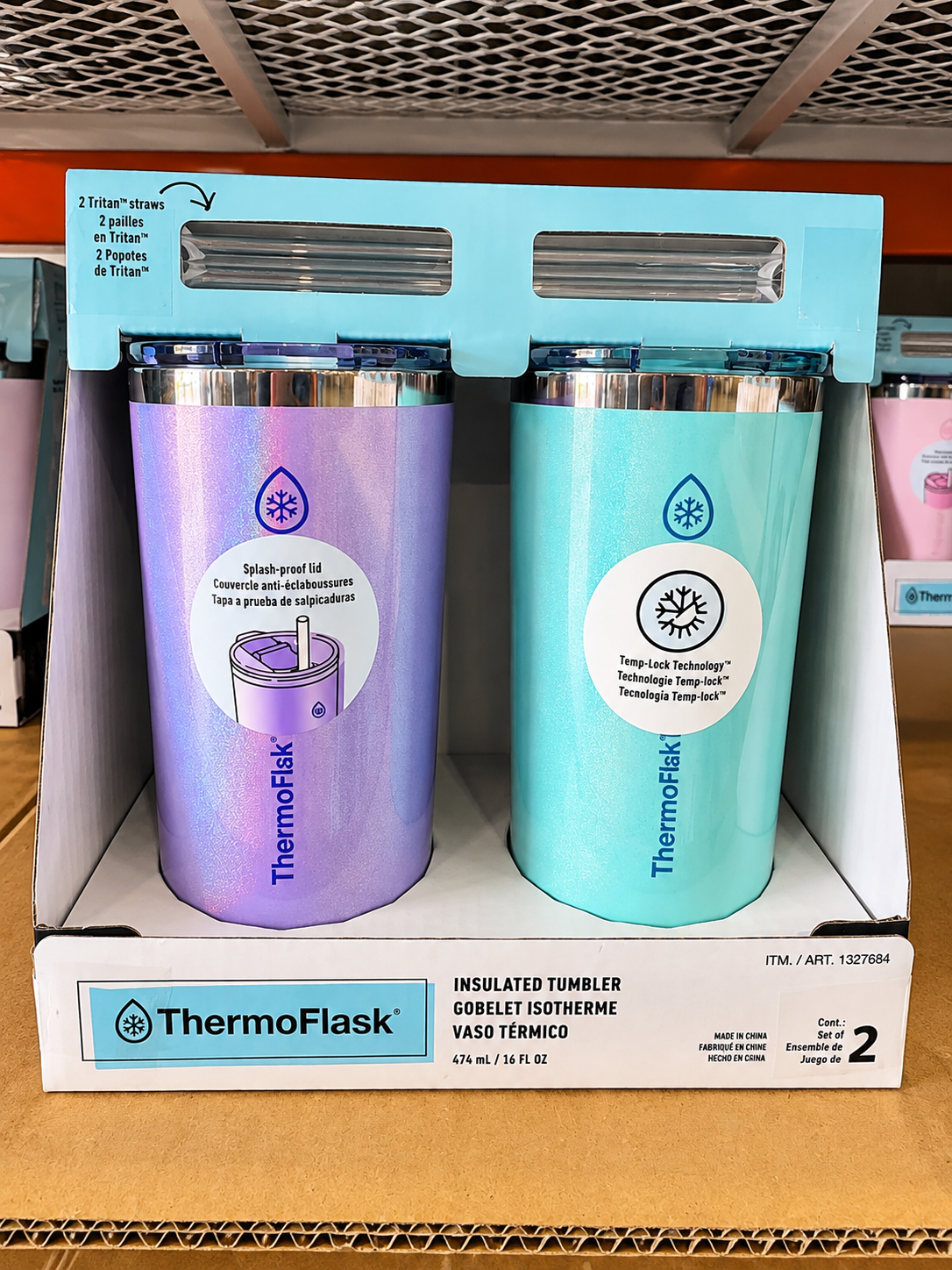 🥤 ThermoFlask Vasos Térmicos Set de 2 piezas