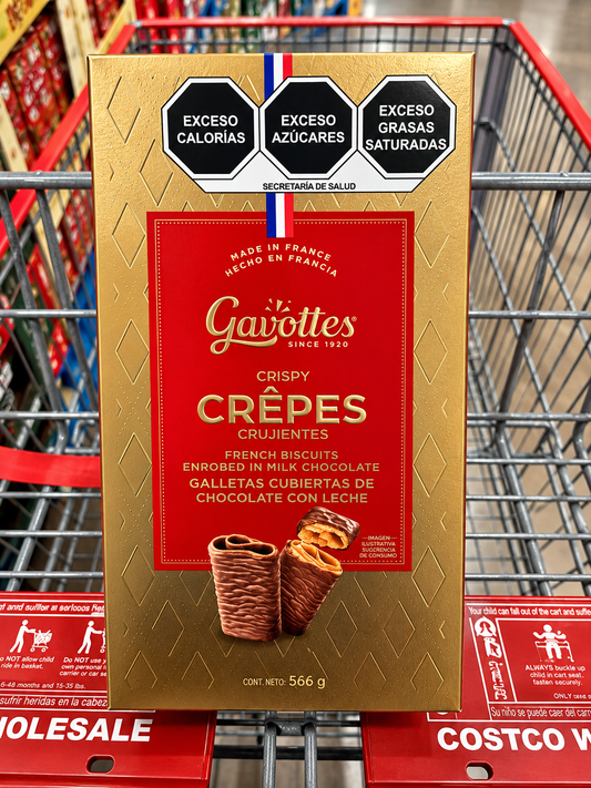 🍫 Gavottes Crepes Crujientes Cubiertas de Chocolate con Leche 566 g