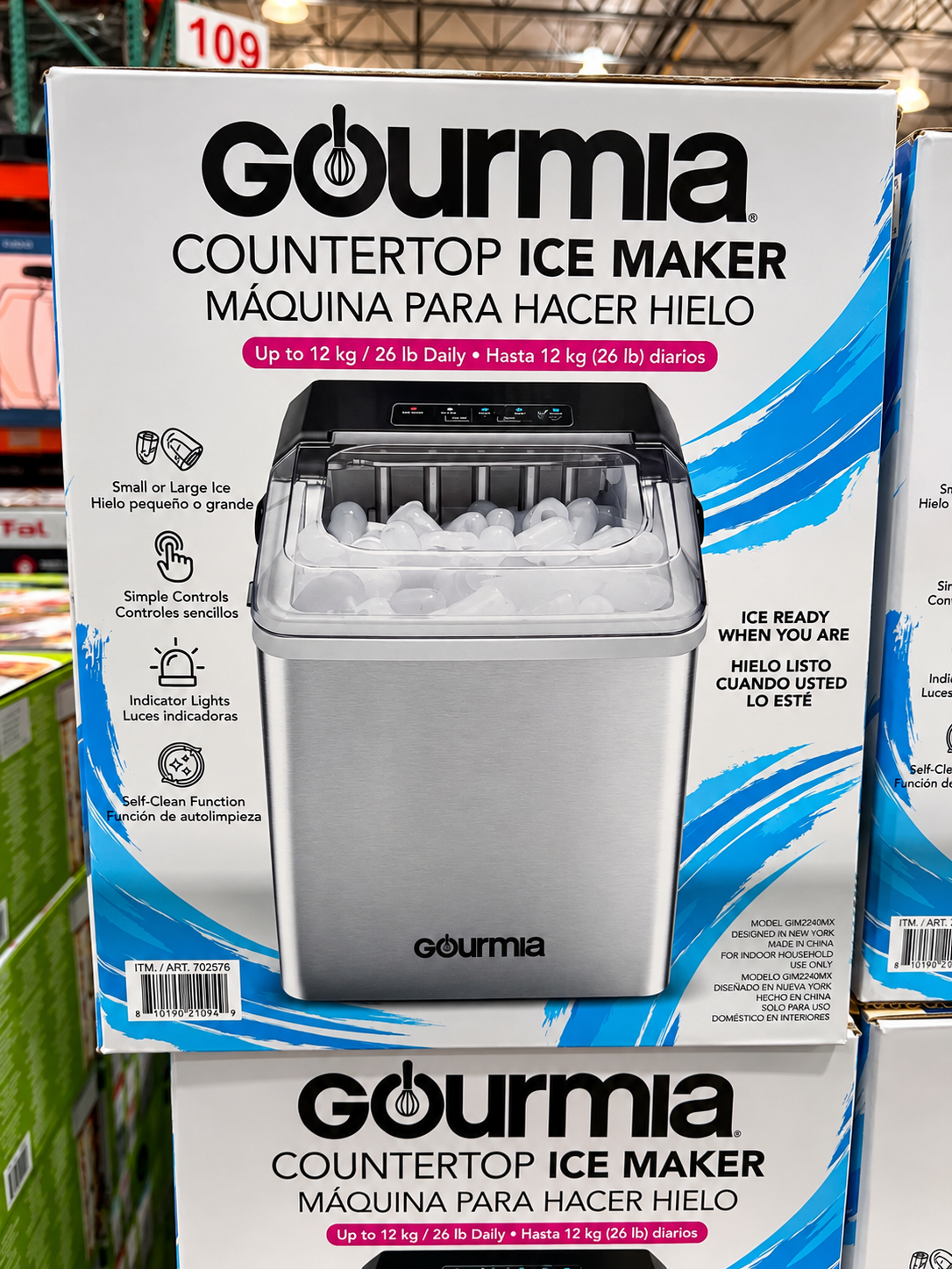 🧊 Máquina de Hielo Gourmia 1.3 L