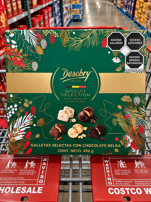 🍫🎄Galletas Desobry con Chocolate Belga 490 g