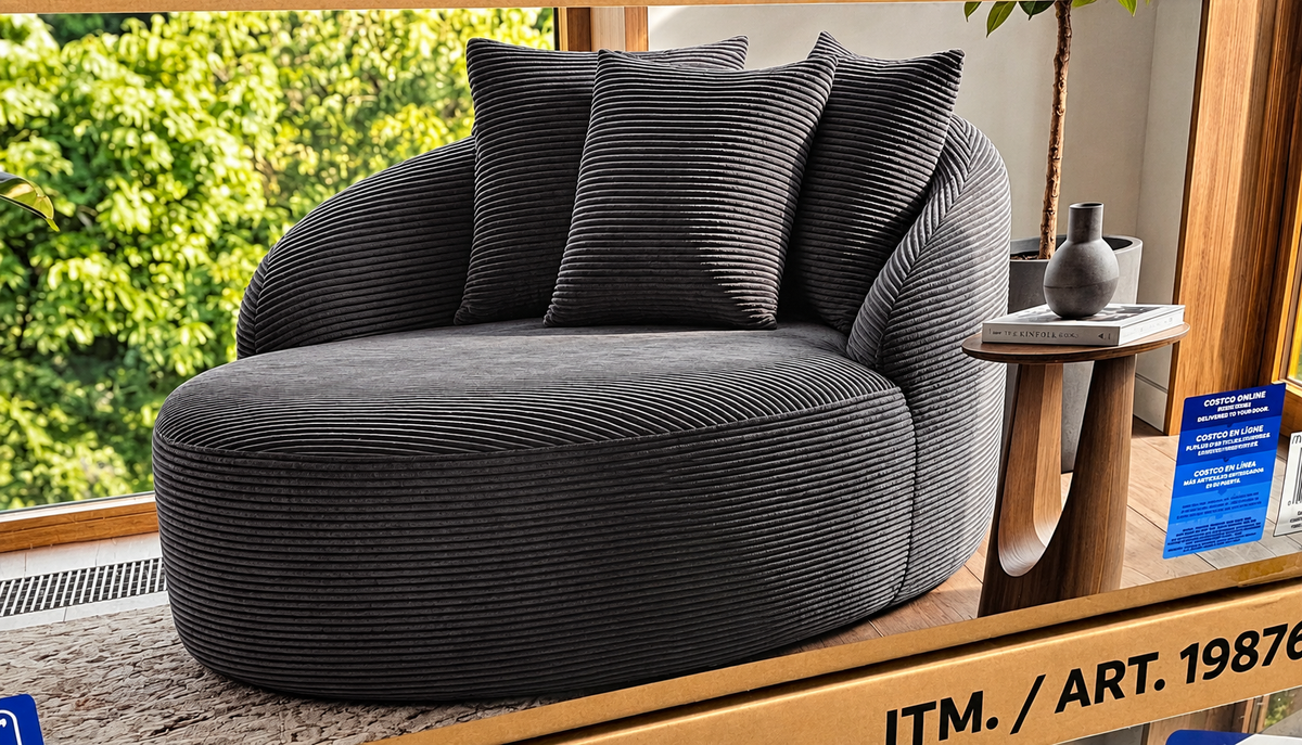 🛋️ Nombre del producto:
Sealy Sillón de Tela Oversize con Cojines