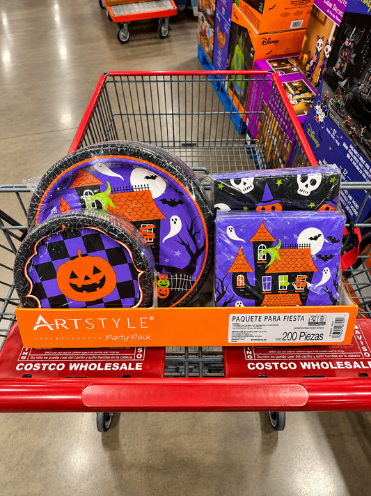 🎃 Artstyle Paquete para Fiesta Halloween 200 piezas