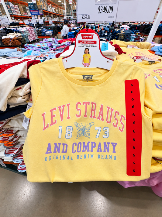 👕🩳 Levi’s Conjunto Infantil de 2 Piezas Playera + Short