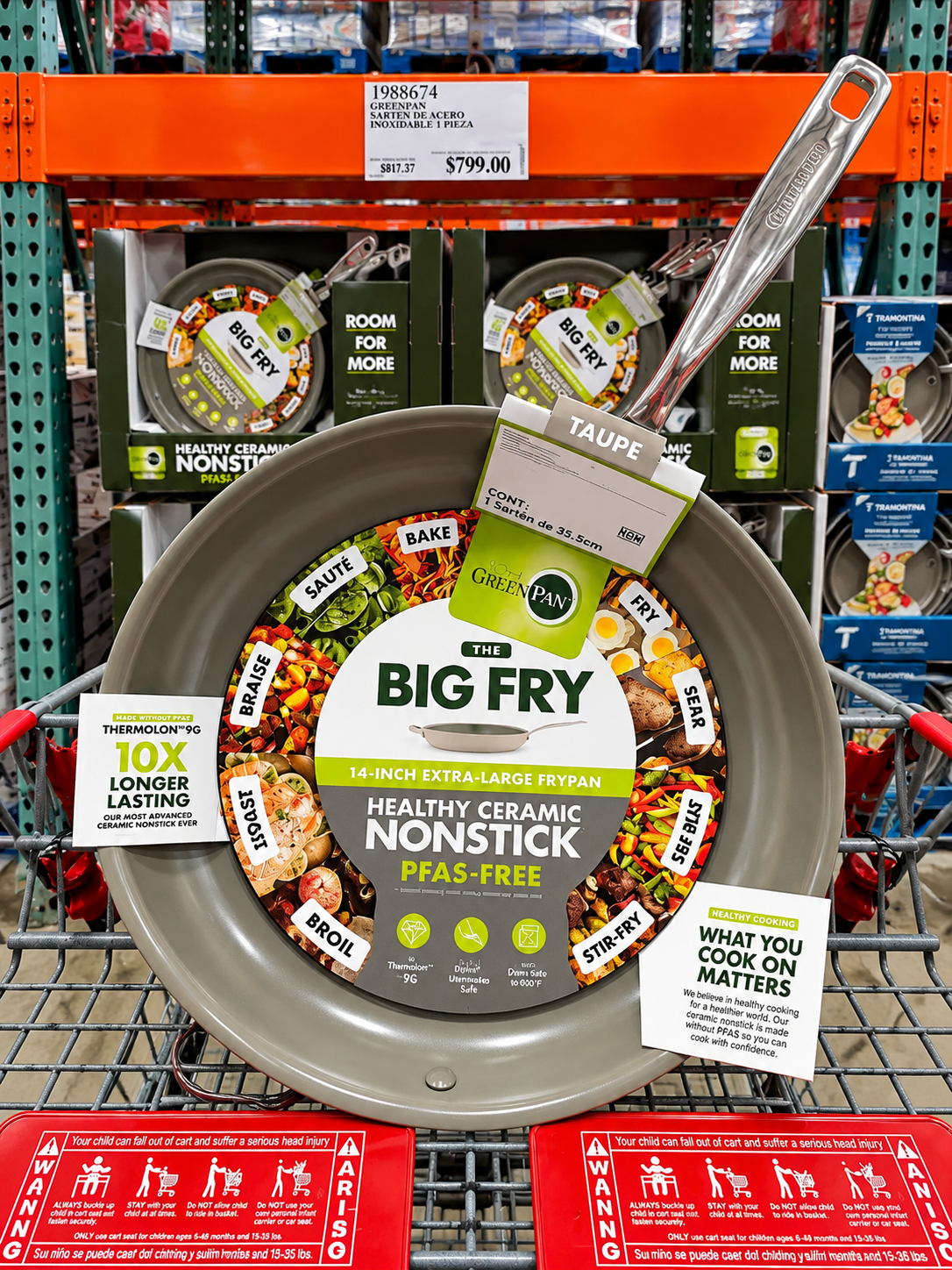 🧑‍🍳 GreenPan The Big Fry Sartén Cerámico 35.5 cm