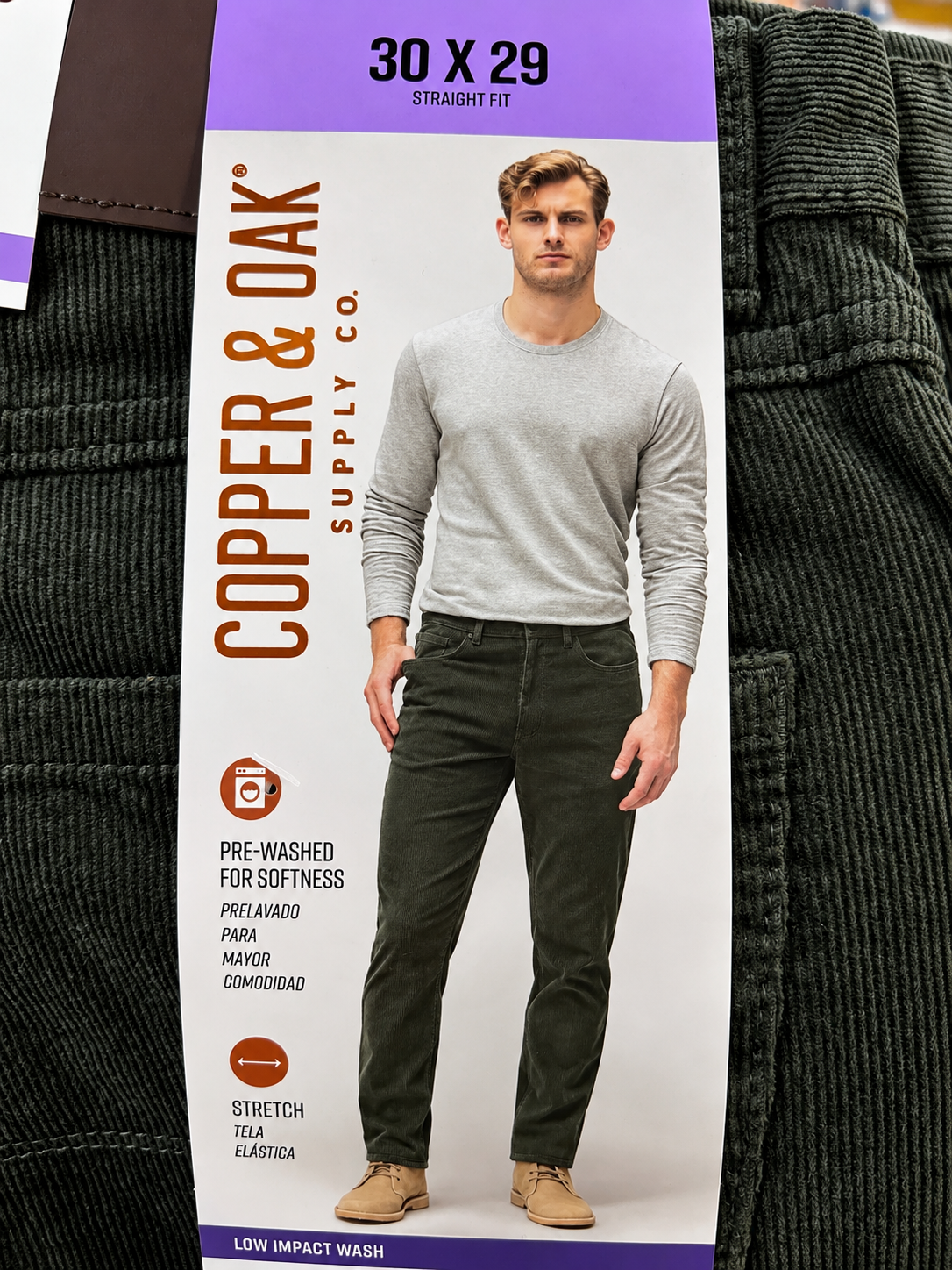 👖 Copper & Oak Pantalón de Pana para Caballero