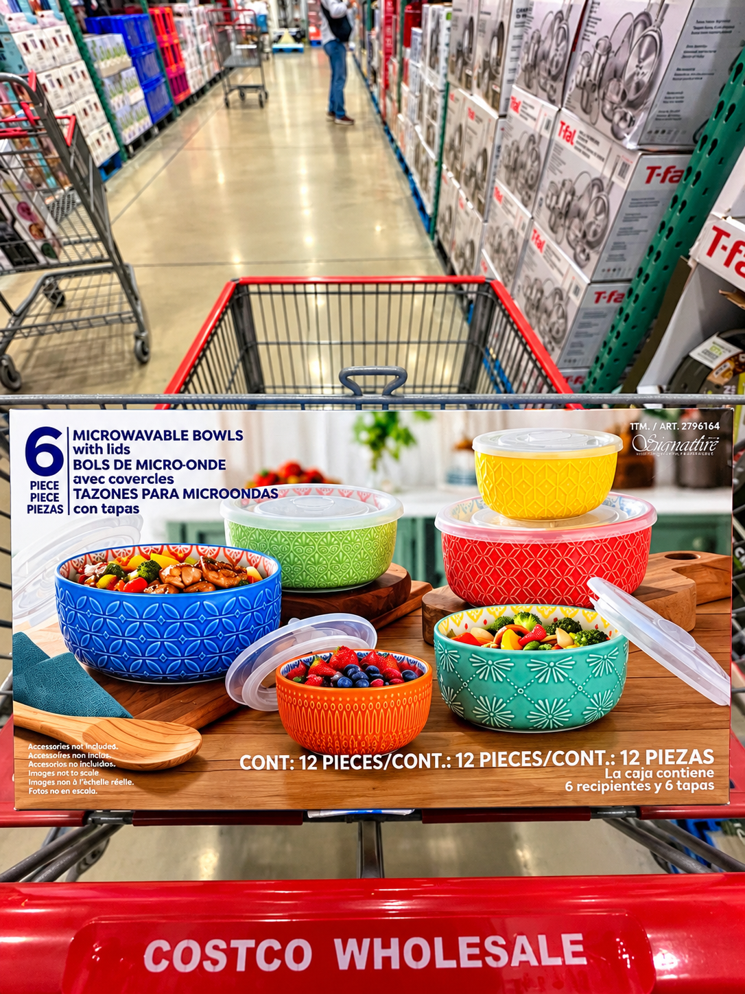 🍚 Set de 6 tazones para microondas con tapa