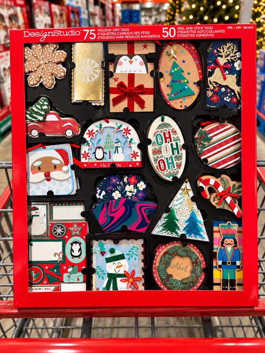 Etiquetas Navideñas para Regalos DesignStudio 125 piezas
