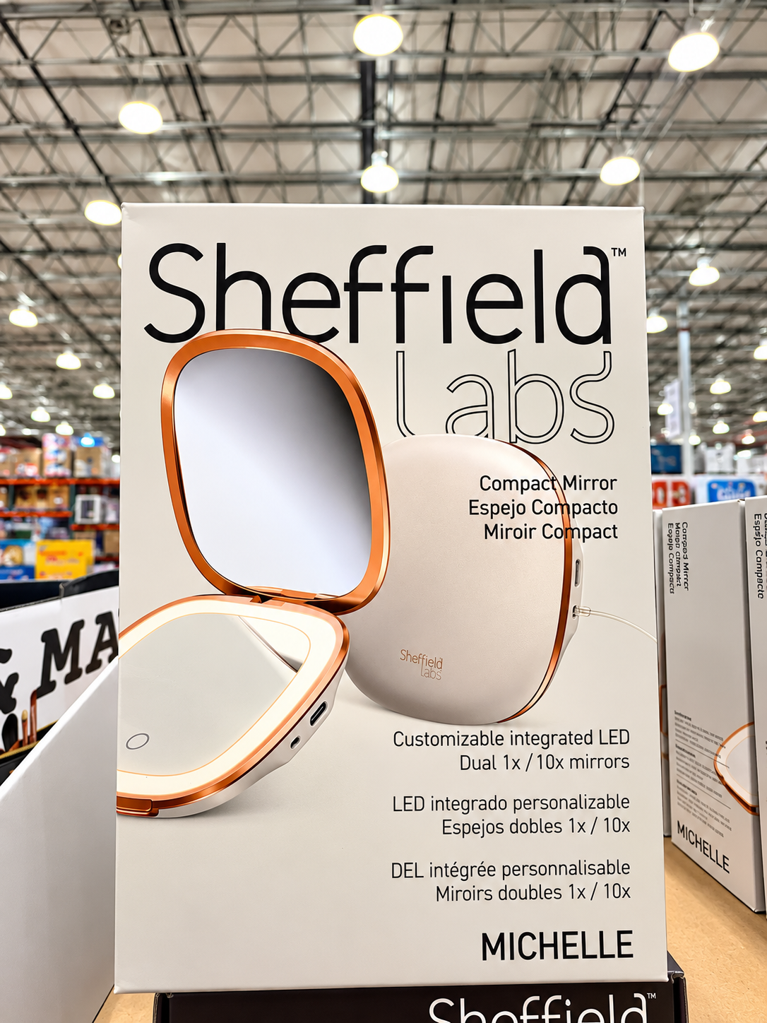 🪞Sheffield Labs Michelle Espejo Compacto LED