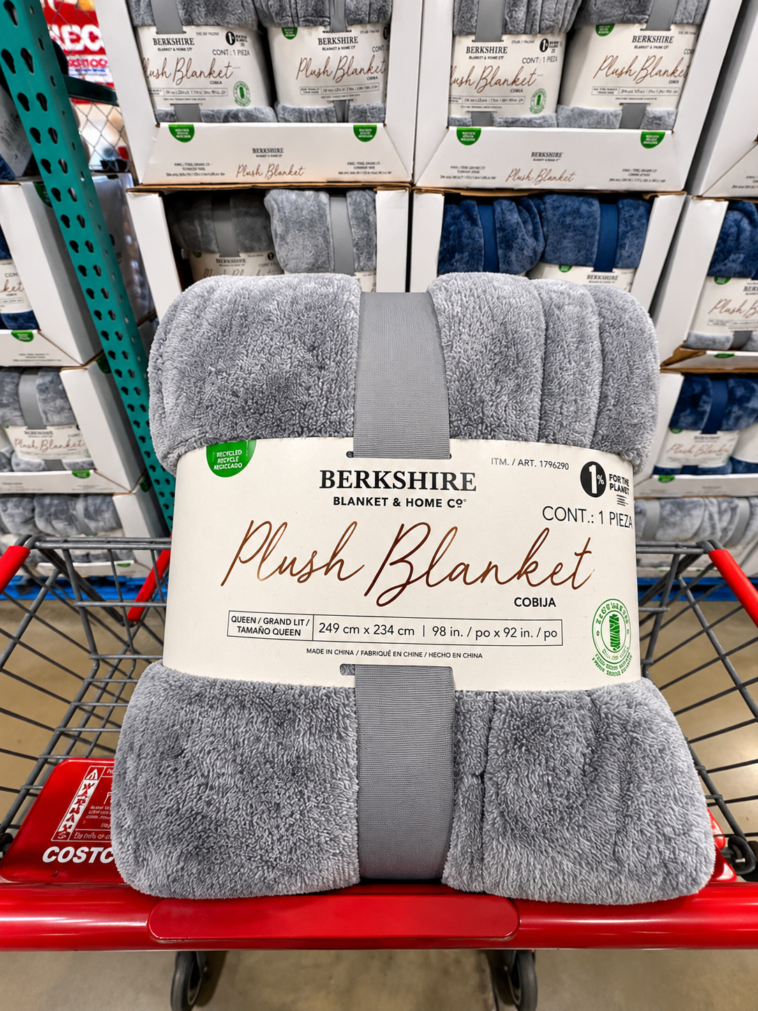 🛏️ Berkshire Plush Blanket Cobija Queen 249 × 234 cm